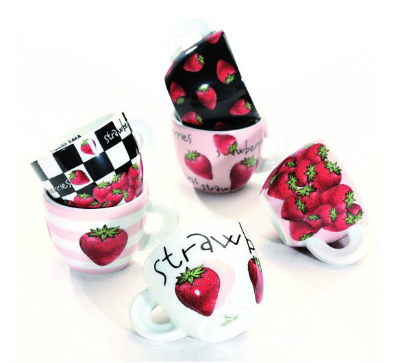 "FRAGOLE" (STRAWBERRIES) espresso cups collection
